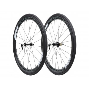 Tufo Carbona 45 Tubular black wheelset + Hi-Composite Carbon Tubular tires